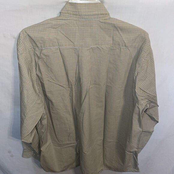 Brooks Brothers 346 Men’s Dress Shirt Size Large Yellow Blue Striped Business - Picture 8 of 12